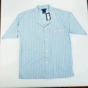 Polo Ralph Lauren Large Mens Pocket Embroidered Pink Pony Sleepwear Pajama Shirt